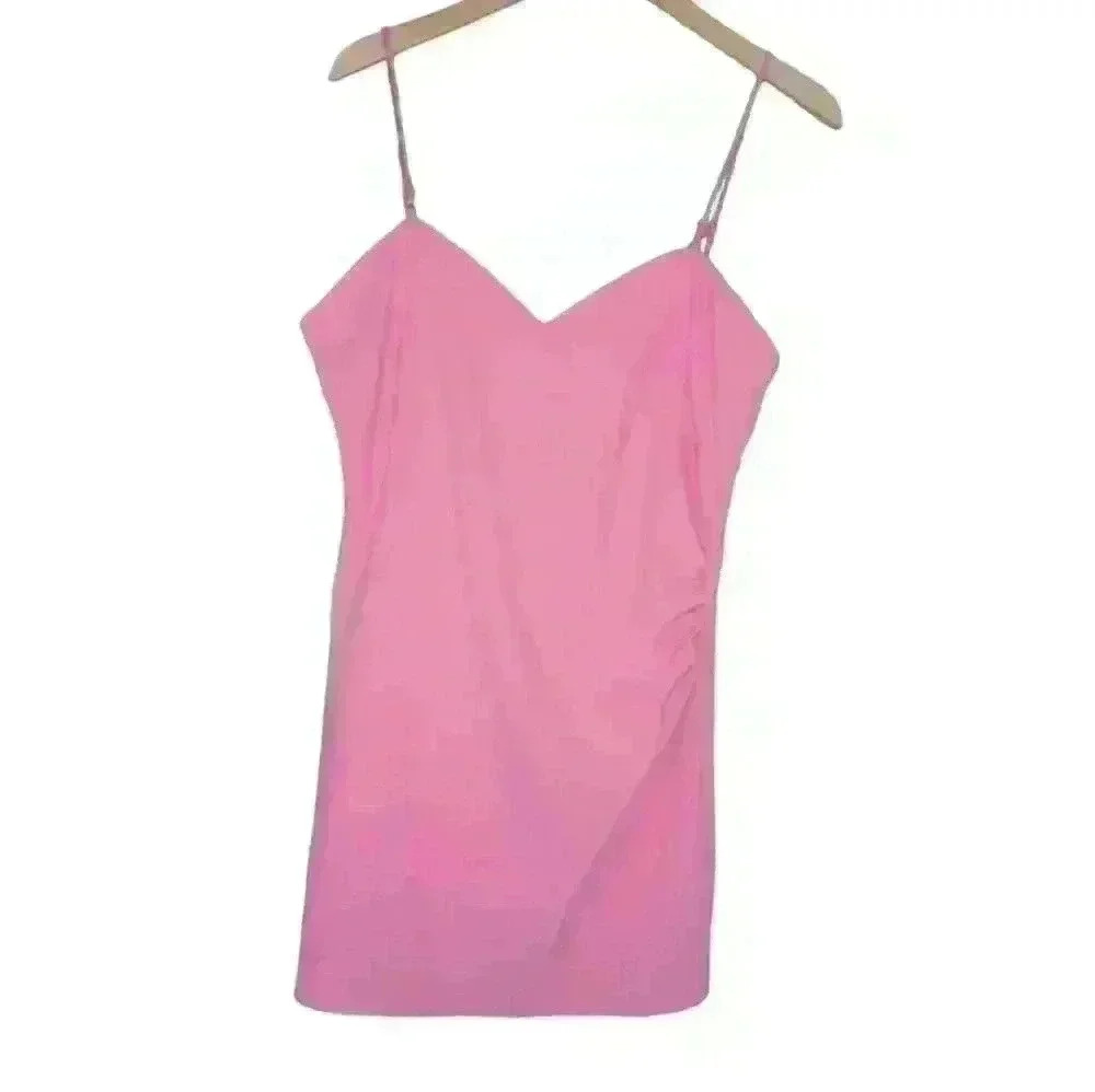 Zara Plus Size Short Strap Dress with Built in Shorts Barbie Pink